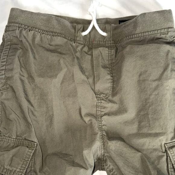 H&M Boys Olive Green Cargo Jogger Pants Size 13 100% Cotton - Picture 2 of 7